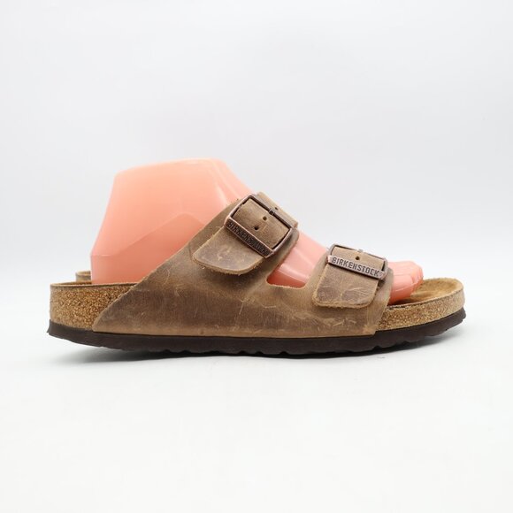Birkenstock Arizona Soft Footbed Sandal Women's Size EU 40 US 9 Brown Leather - Picture 1 of 9